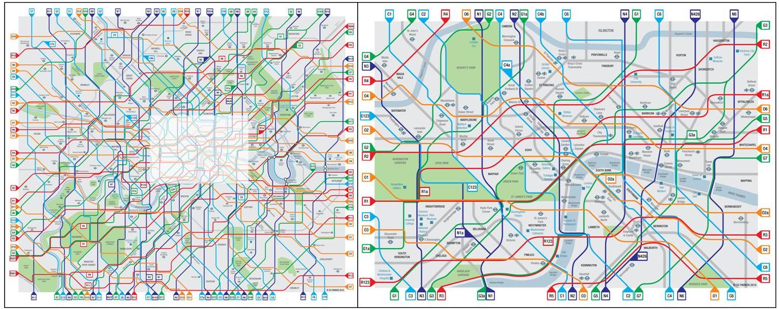 cycle lane map